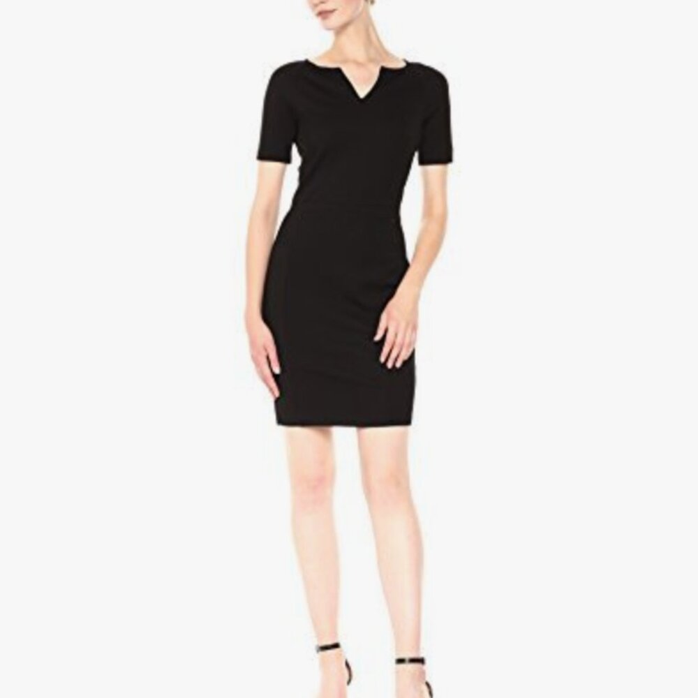 ARMANI EXCHANGE A|X – Short Sleeve V Neck Bodycon Dress – XS